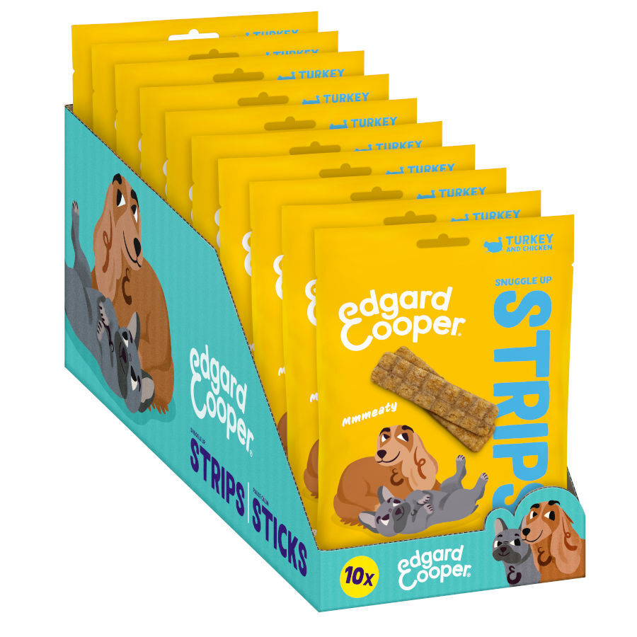 75 g Edgard & Cooper Tiras de Pavo y Pollo snack para perros, , large Imagen numero 9